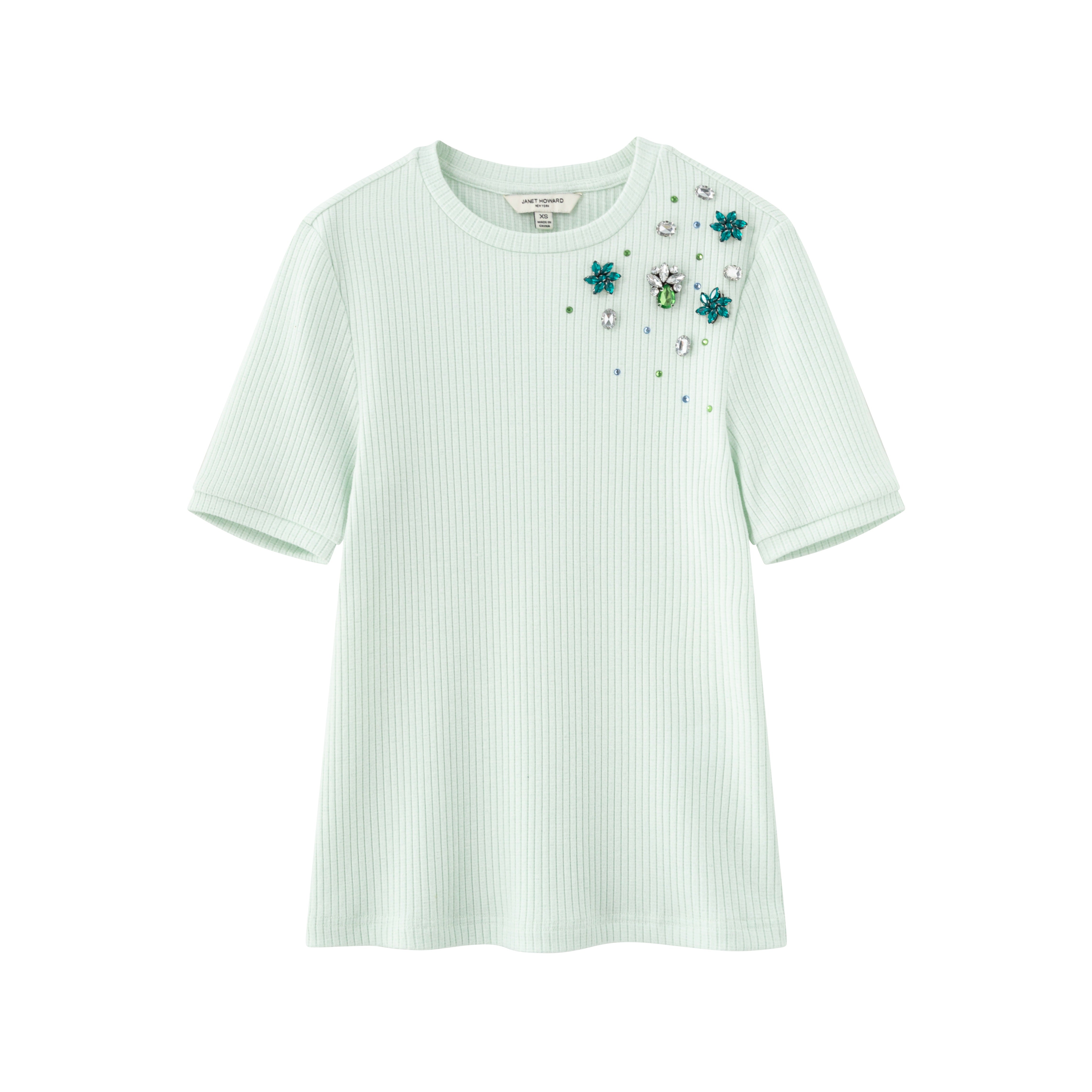 Shirt w Stones – Pistachio