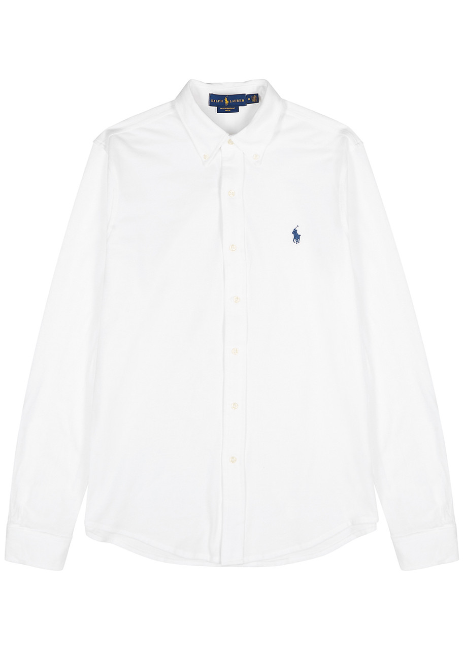 Polo Ralph Lauren Piqu Cotton Shirt – White