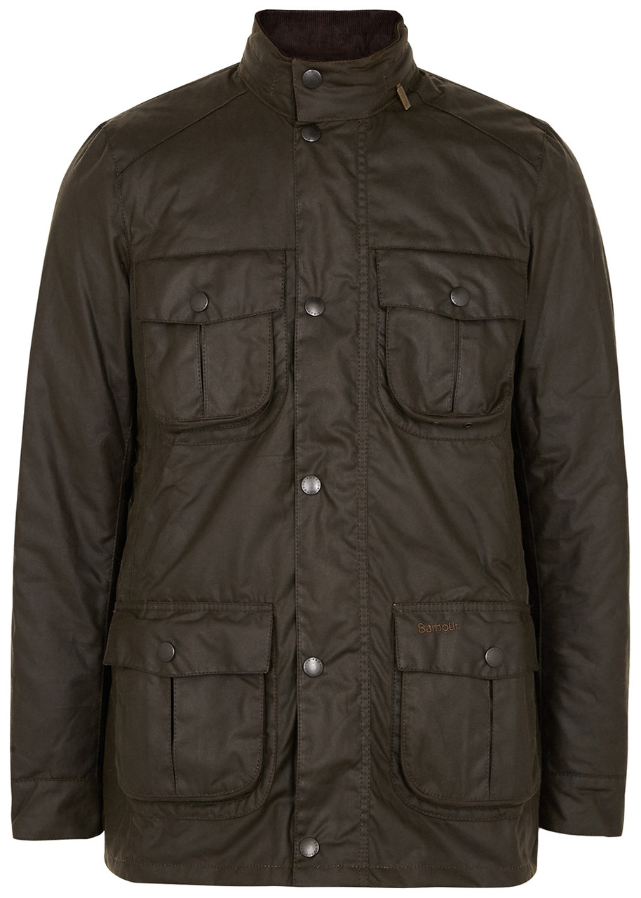 Barbour Corbridge Dark Olive Waxed Cotton Jacket