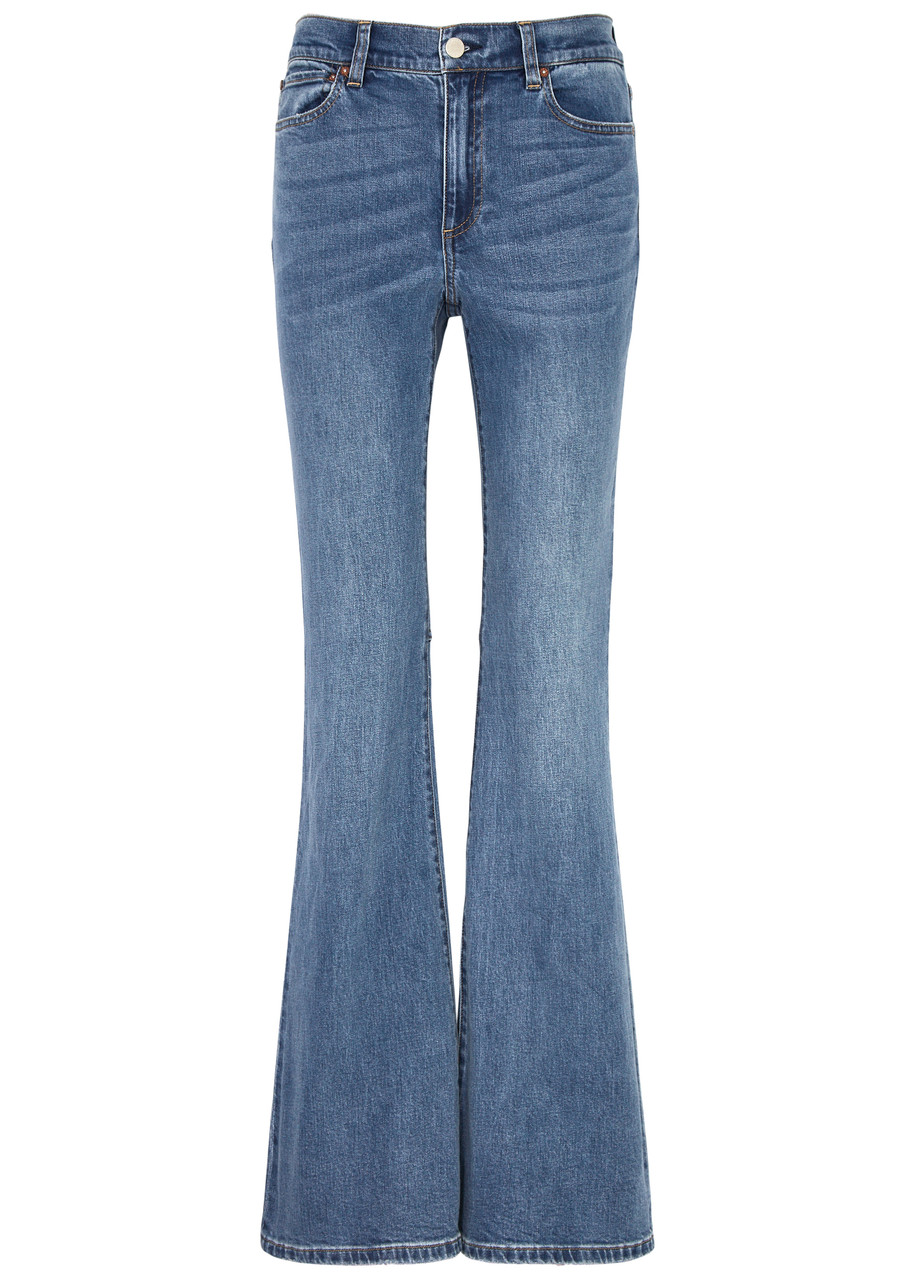 Alice + Olivia Stacey Flared-leg Jeans – Blue – W – L Alice + Olivia Stacey Flared-leg Jeans – Blue – W – L