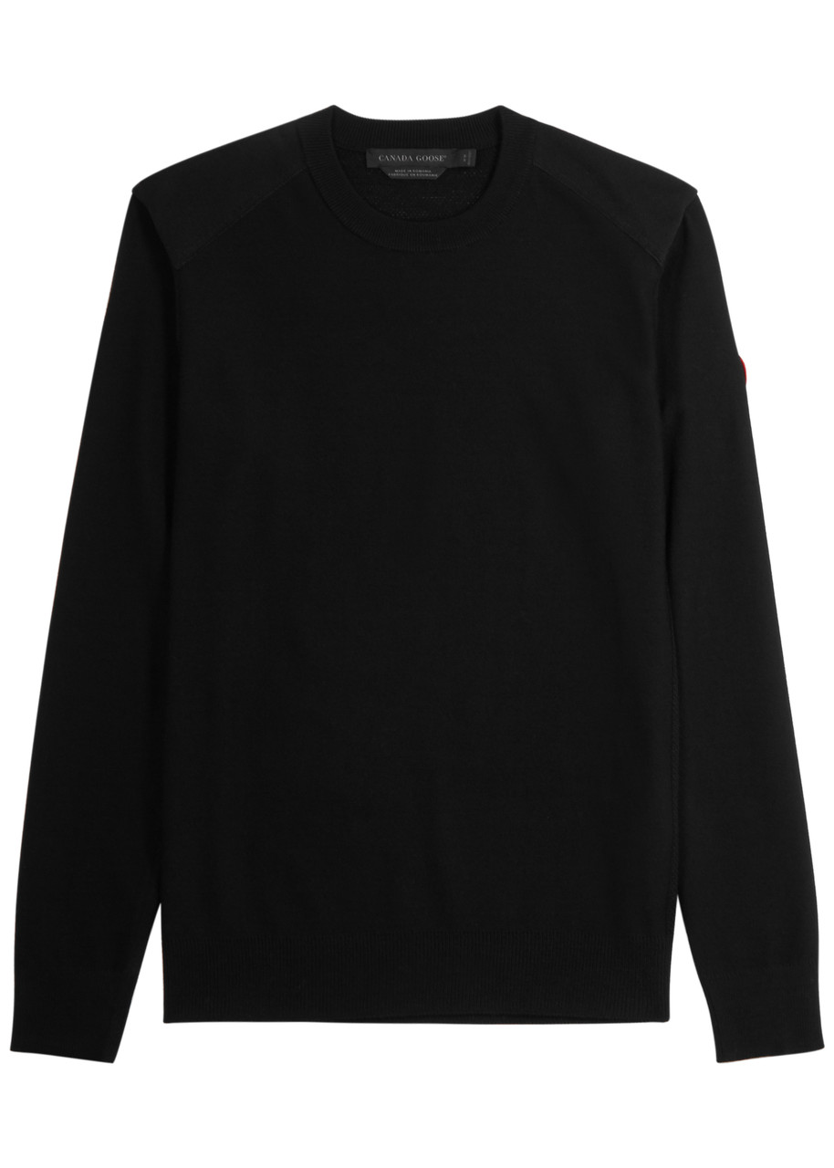 Canada Goose Dartmouth Merino Wool Jumper – Black Canada Goose Dartmouth Merino Wool Jumper – Black