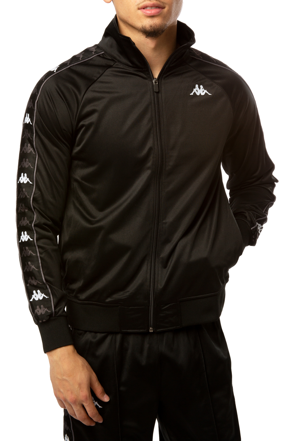 Men Banda Dullo Track Jacket BlackGreyWhite Jackets BlackGreyWhite