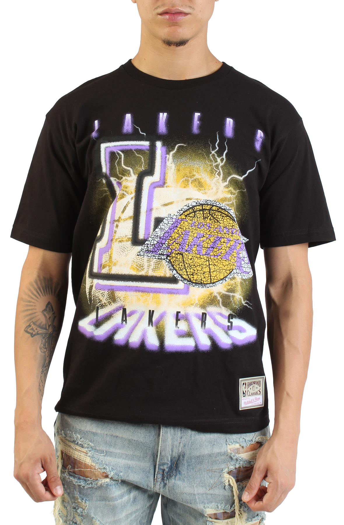 Men NBA Los Angeles Lakers Static Shirt Black shirts Black Men NBA Los Angeles Lakers Static Shirt Black shirts Black