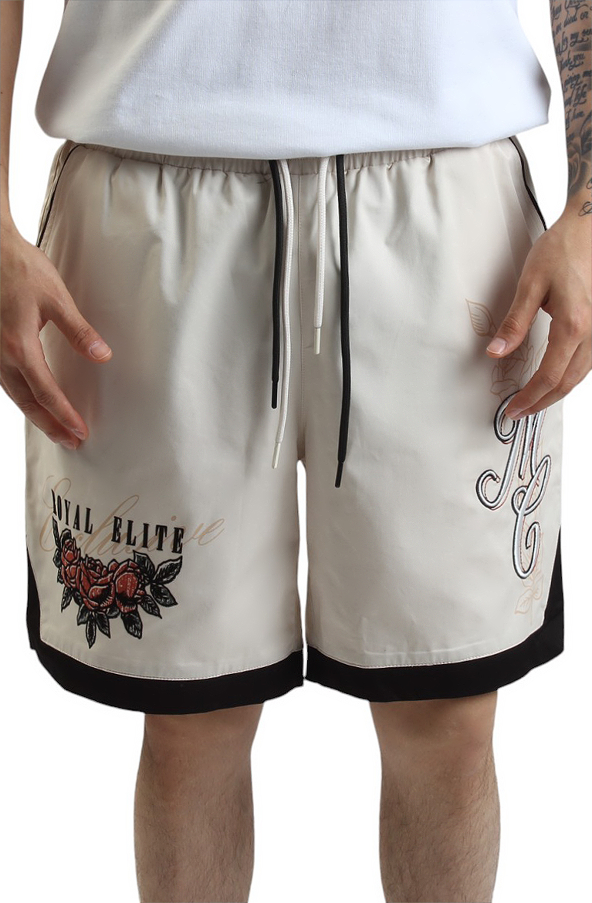 Men Monte Carlo Woven Shorts Off-whiteBlack Shorts Off-whiteBlack Men Monte Carlo Woven Shorts Off-whiteBlack Shorts Off-whiteBlack