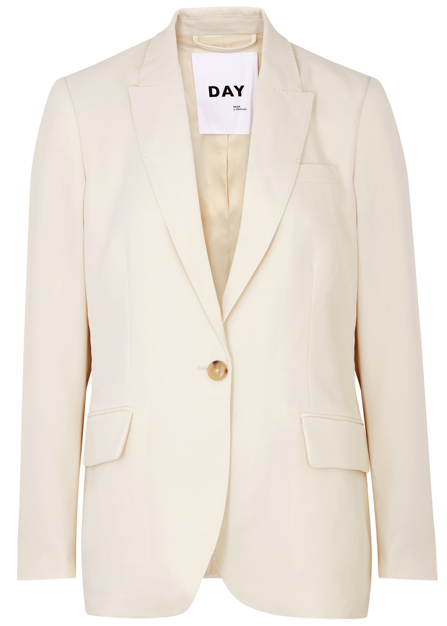 Day Birger ET Mikkelsen Hector Crepe Blazer – Ivory – M Day Birger ET Mikkelsen Hector Crepe Blazer – Ivory – M