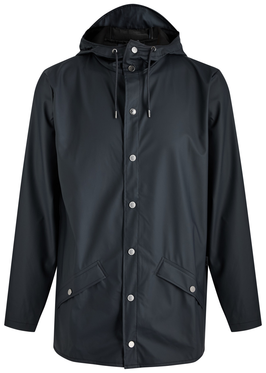Rains Short Matte Waterproof Raincoat – Navy Rains Short Matte Waterproof Raincoat – Navy