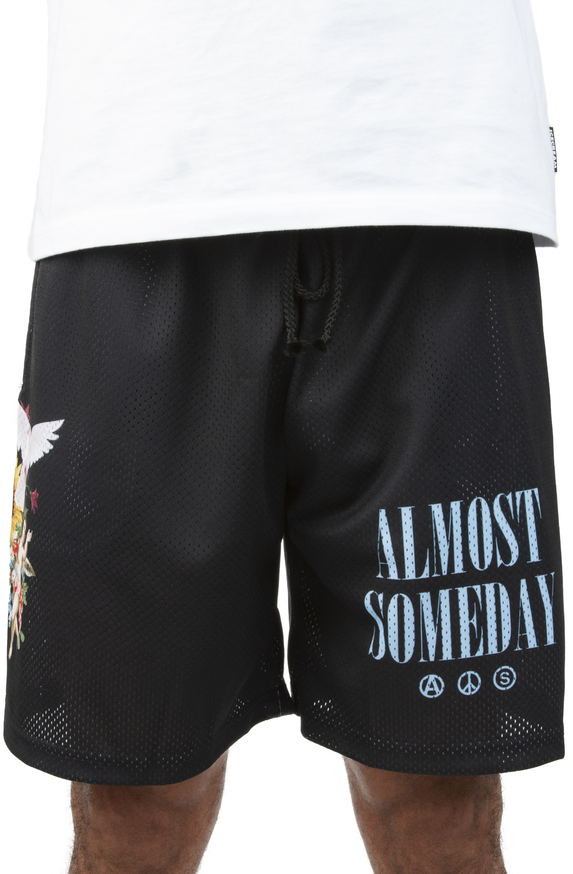 Men Cherub Mesh Short Black Shorts Black