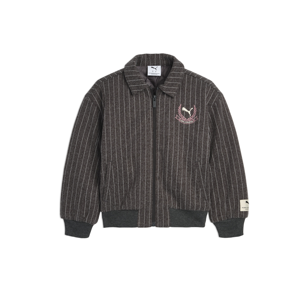 PUMA Class Pack Faux Wool Varsity Full Zip Jacket Youth