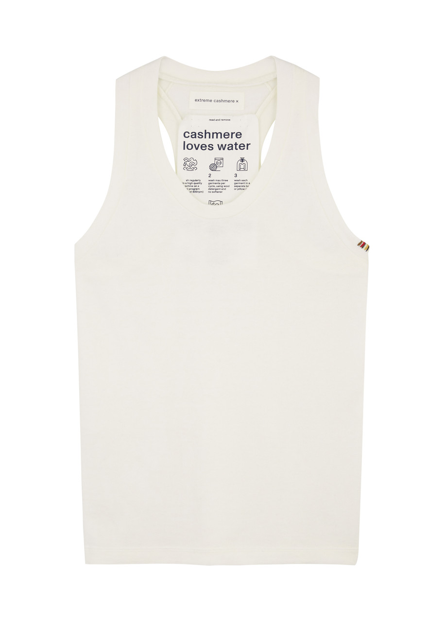Extreme Cashmere N Cotton and Cashmere-blend Tank top – White Extreme Cashmere N Cotton and Cashmere-blend Tank top – White