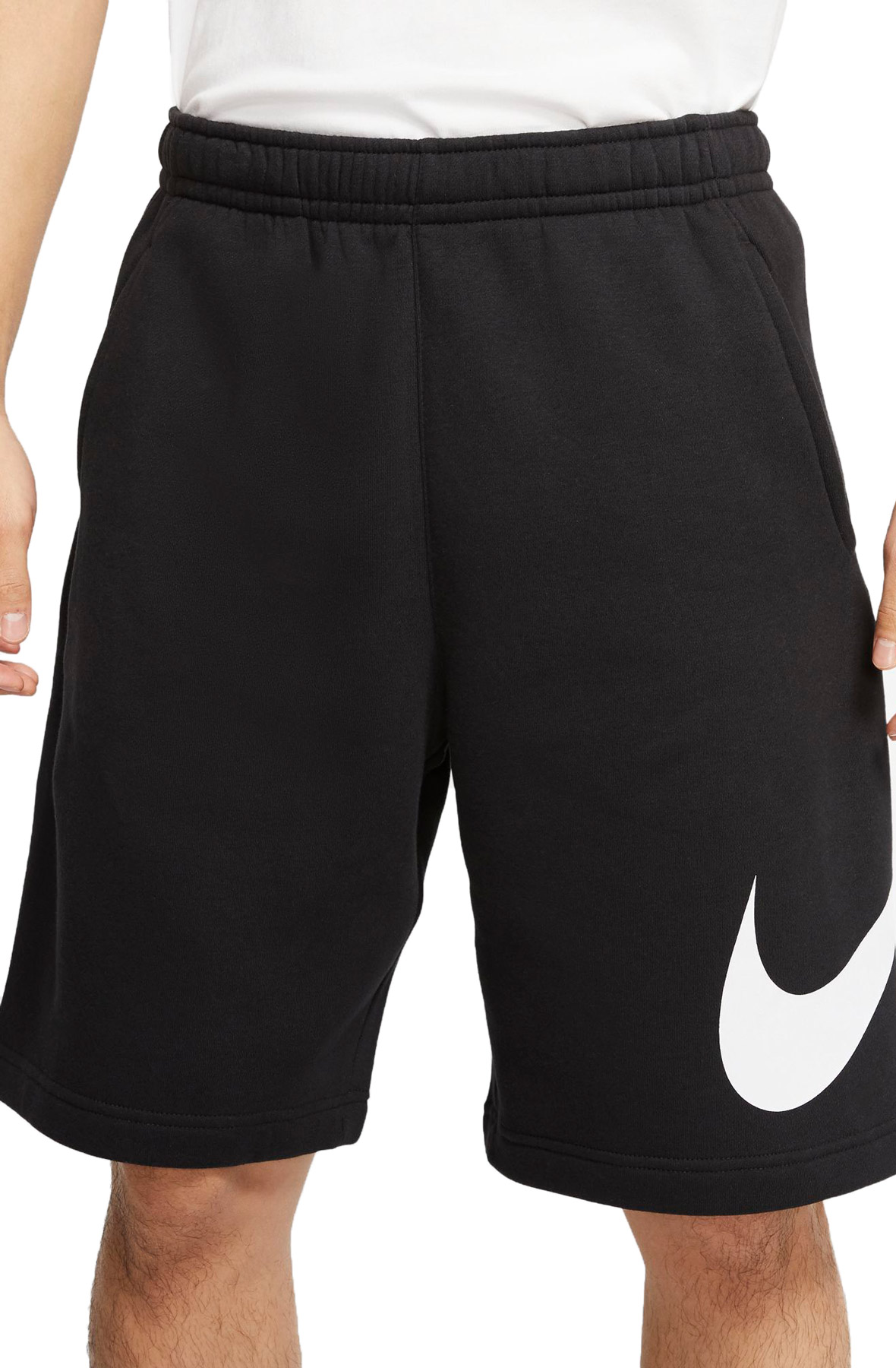 Men Sportswear Club Graphic Shorts BlackWhite Shorts S BlackWhite