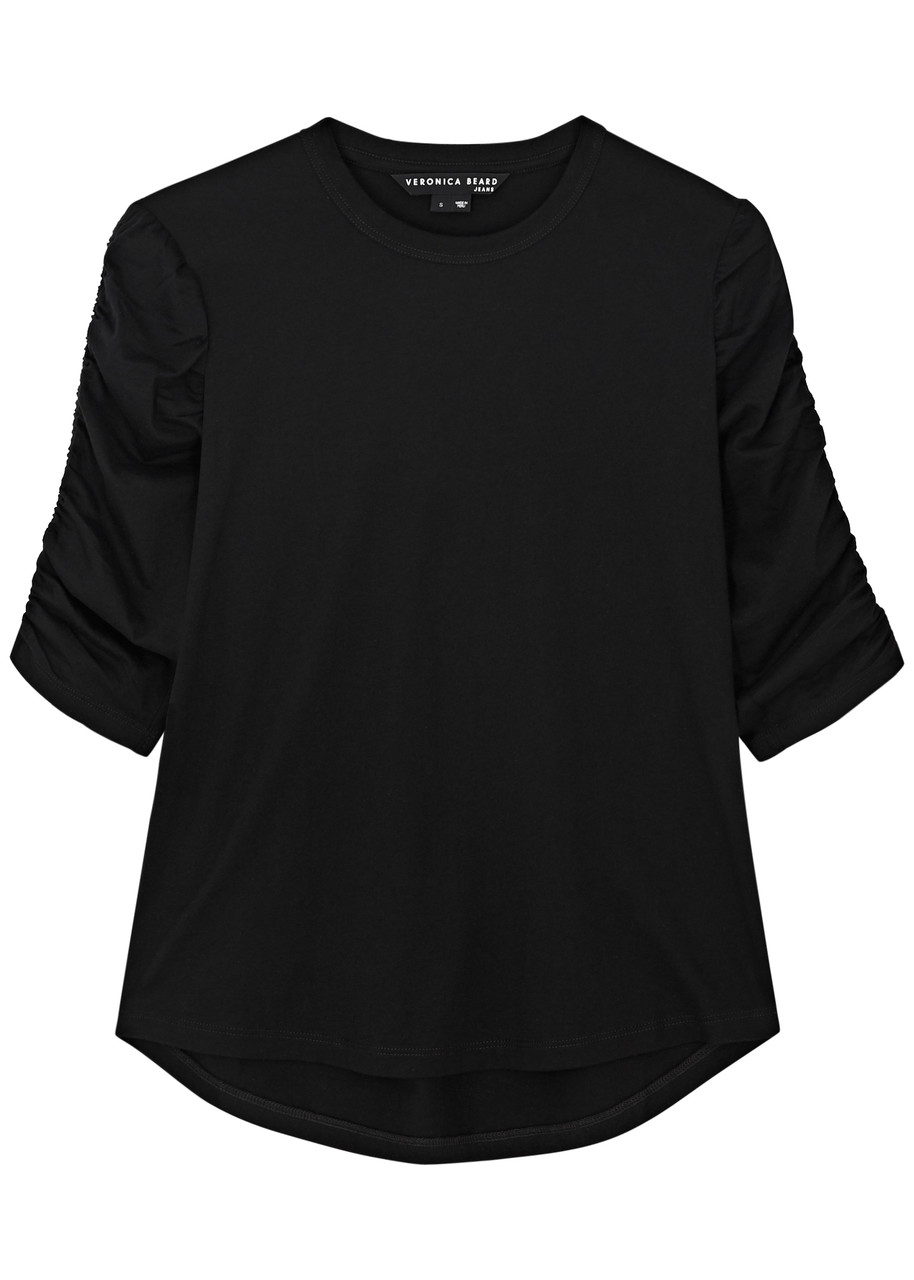 Veronica Beard Waldorf Cotton shirt – Black