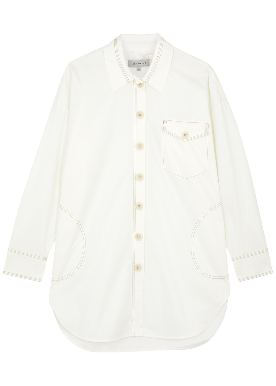 Lee Mathews Maddy Cotton-poplin Overshirt – Natural
