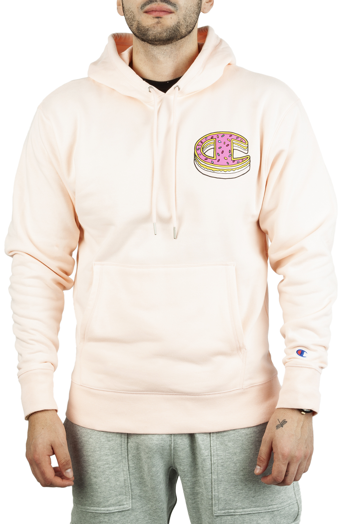 Men Classic Fleece Hoodie Primer Pink Sweatshirts S Primer Pink Men Classic Fleece Hoodie Primer Pink Sweatshirts S Primer Pink
