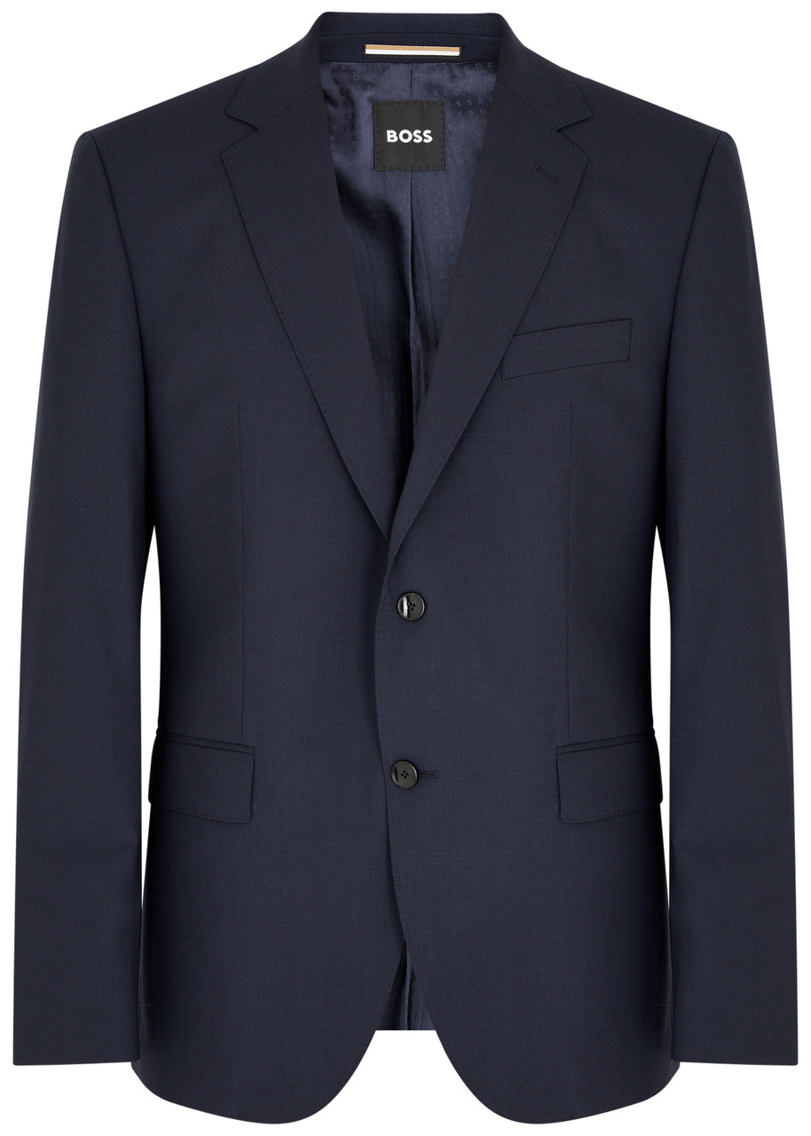 Boss Stretch-wool Blazer – Navy – IT Boss Stretch-wool Blazer – Navy – IT