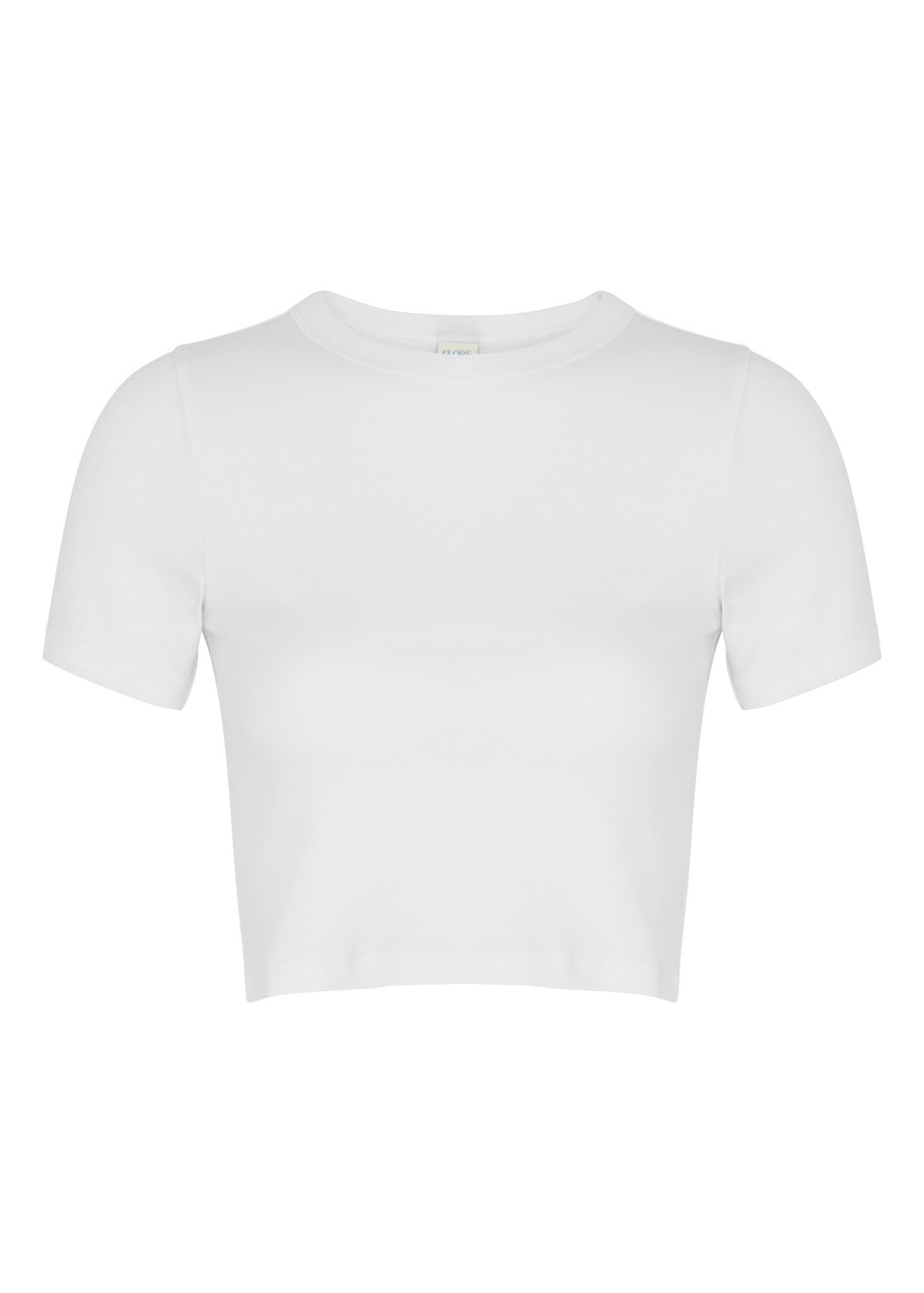 Flore Flore Car Cropped Cotton shirt – White Flore Flore Car Cropped Cotton shirt – White