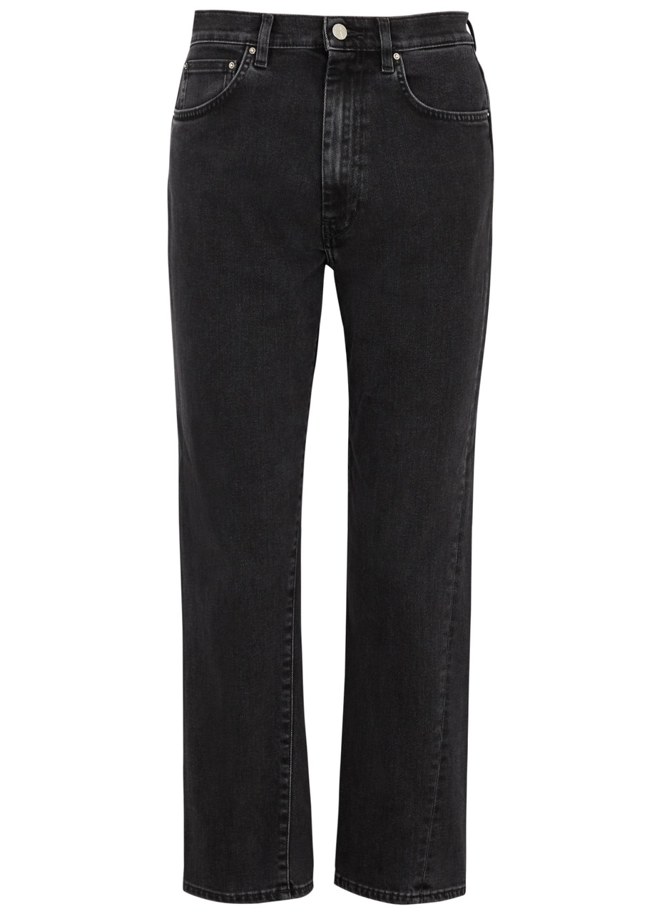 Toteme Twisted Seam Cropped Straight-leg Jeans – Grey – W Toteme Twisted Seam Cropped Straight-leg Jeans – Grey – W