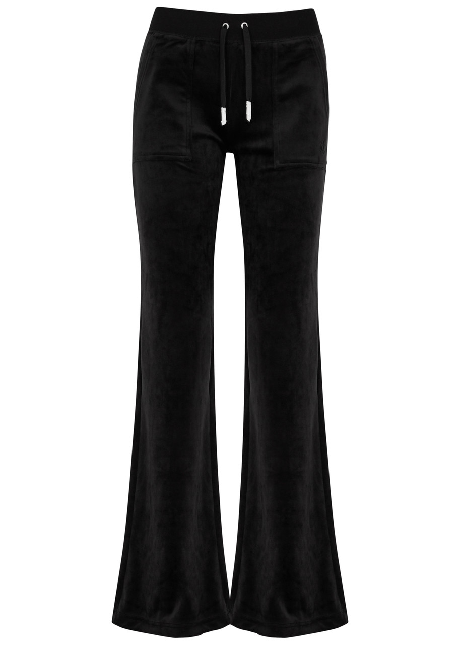 Juicy Couture Lala Logo Velour Sweatpants – Black – S – S Juicy Couture Lala Logo Velour Sweatpants – Black – S – S