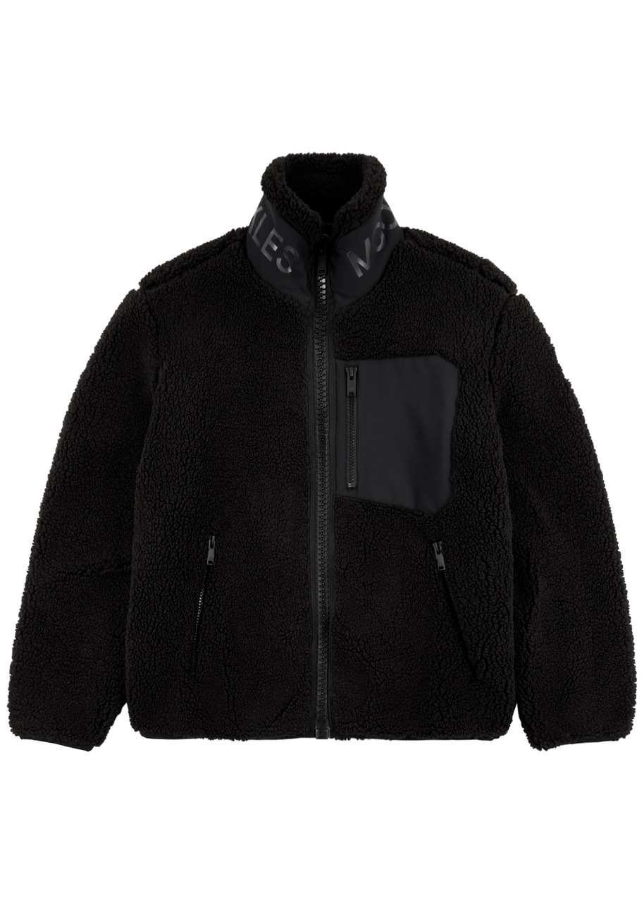 Moose Knuckles Saglek Logo Fleece Jacket – Black Moose Knuckles Saglek Logo Fleece Jacket – Black