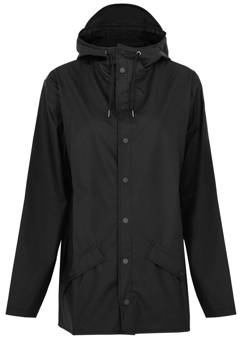 Rains Hooded Waterproof Jacket – Black Rains Hooded Waterproof Jacket – Black