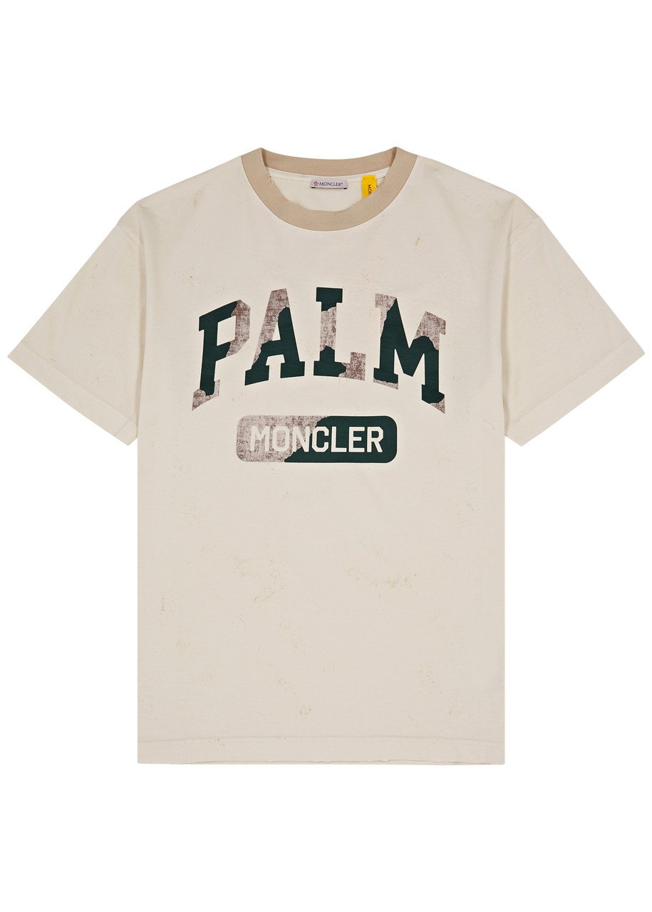 Moncler Genius Moncler Palm Angels Logo Cotton shirt – White Moncler Genius Moncler Palm Angels Logo Cotton shirt – White