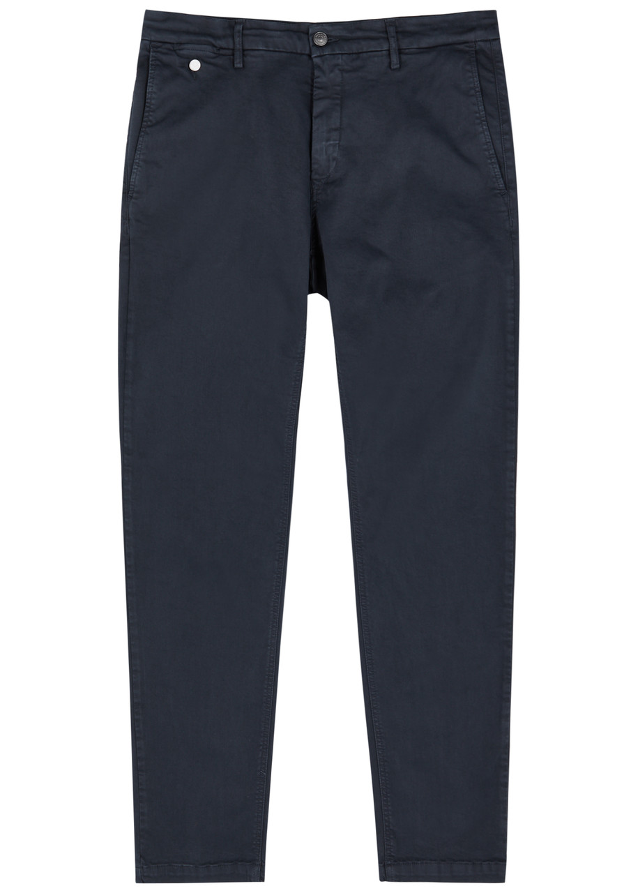 Replay Benni Hyperflex X.lite Cotton-blend Chinos – Navy – W Replay Benni Hyperflex X.lite Cotton-blend Chinos – Navy – W