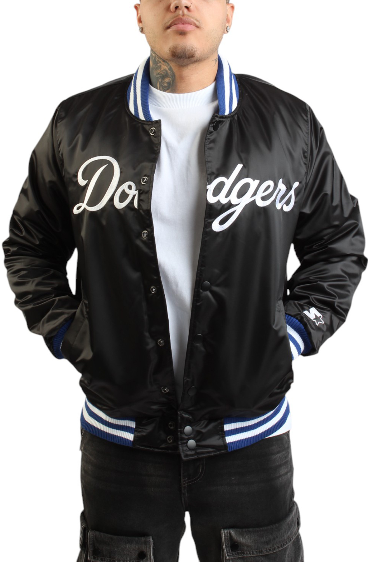 Men MLB Los Angeles Dodgers Varsity Jacket Black Jackets M Black Men MLB Los Angeles Dodgers Varsity Jacket Black Jackets M Black