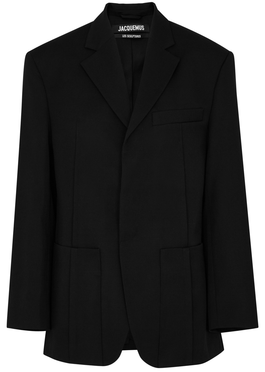 Jacquemus La Veste D’homme Wool Blazer – Black – S Jacquemus La Veste D’homme Wool Blazer – Black – S