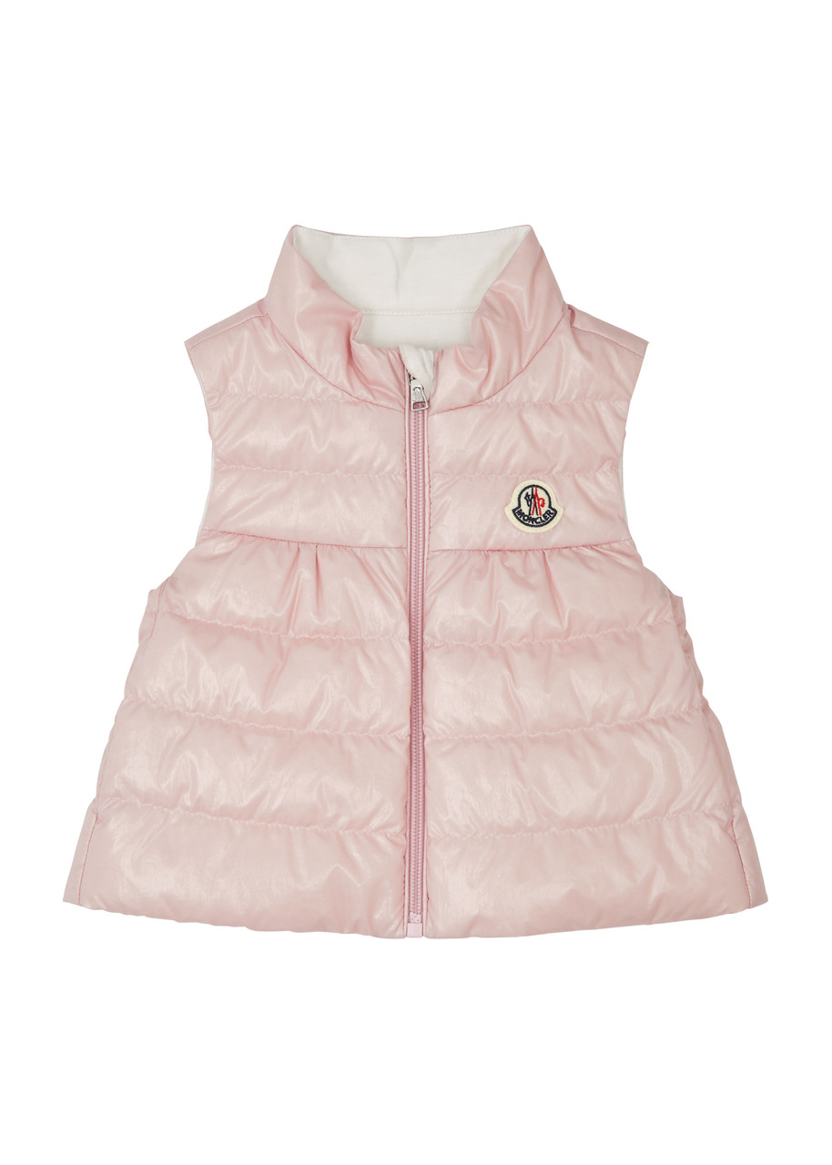 Moncler Kids Hiva Quilted Shell Gilet – Pink – A Moncler Kids Hiva Quilted Shell Gilet – Pink – A