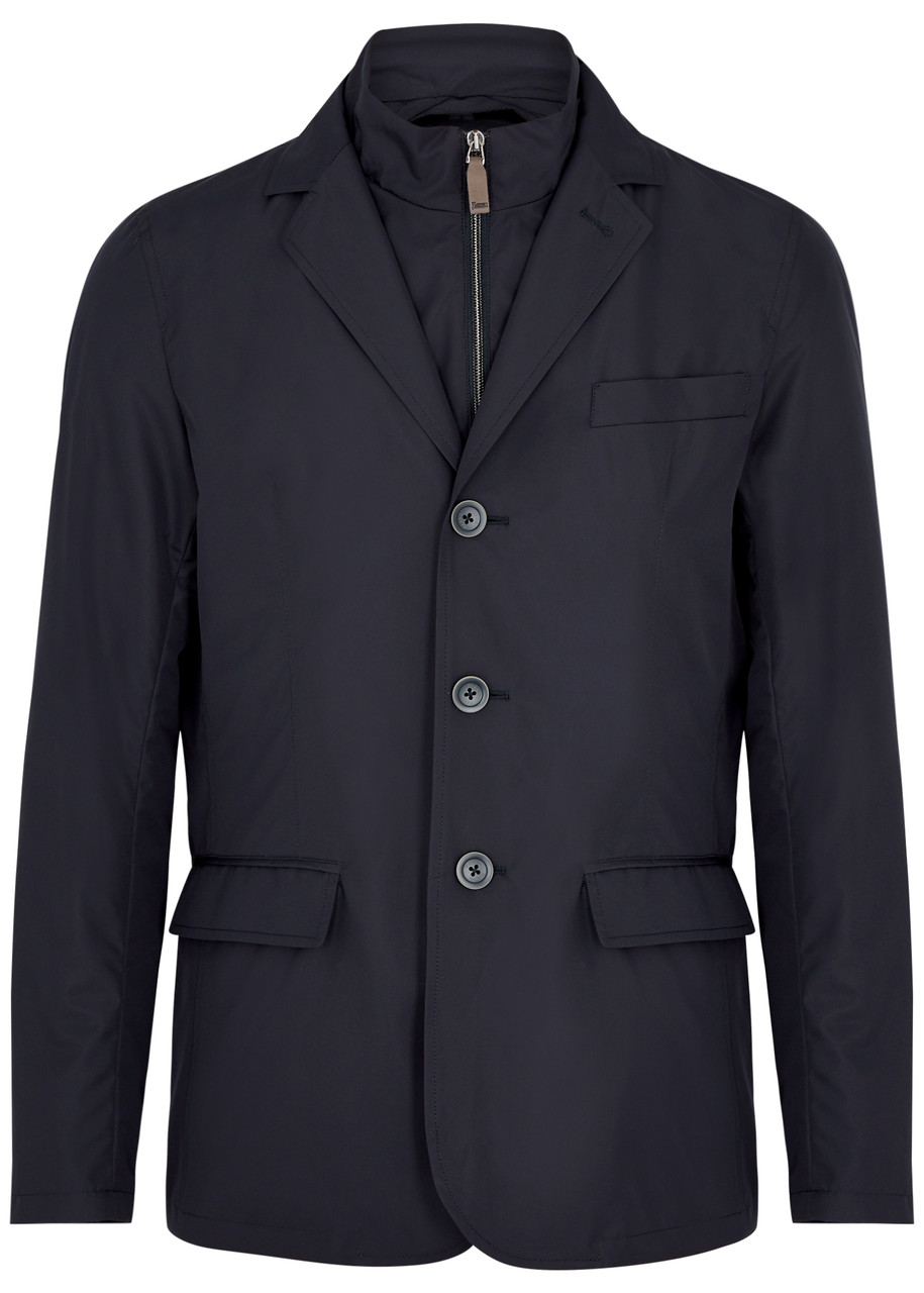 Herno Layered Shell Blazer – Navy