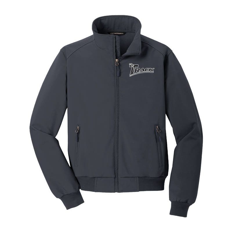 Track Coolwick Gray Soft Shell Bomber Jacket