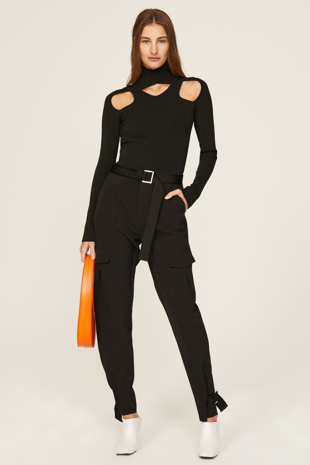 Coperni Cutout Knit Jumper Black