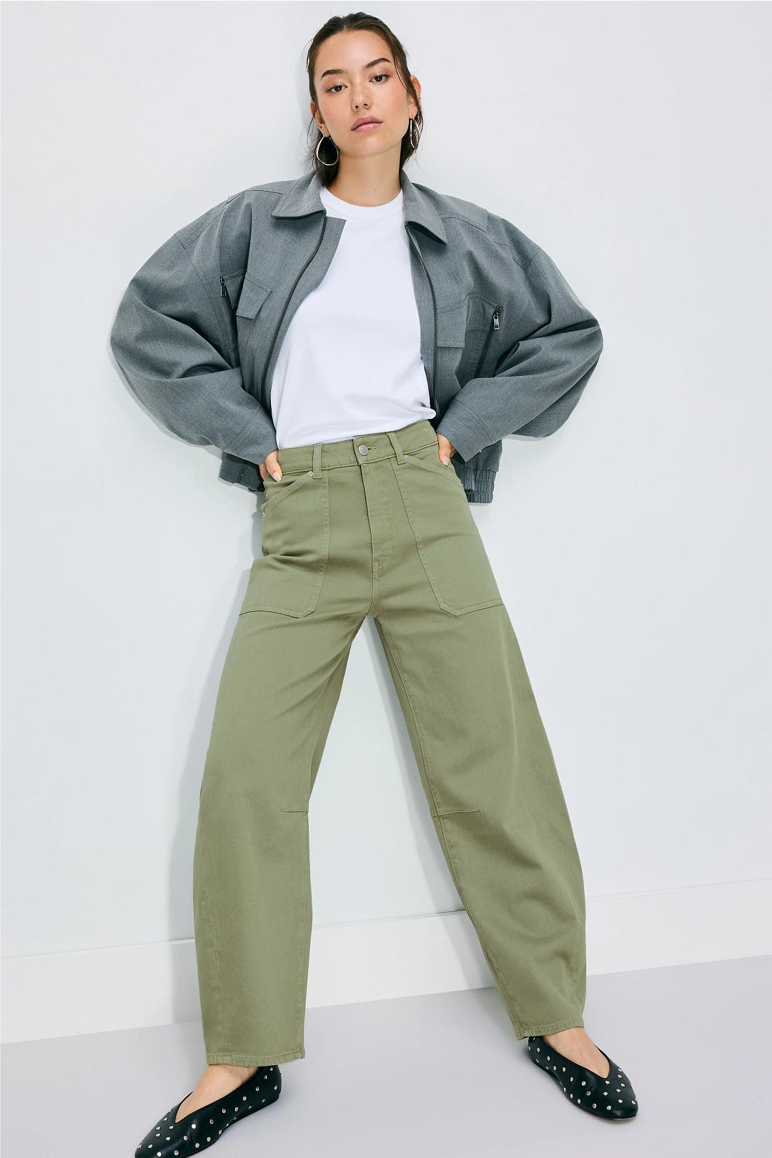 Dl Miro Rigid Barrel High Rise Jeans Green Dl Miro Rigid Barrel High Rise Jeans Green