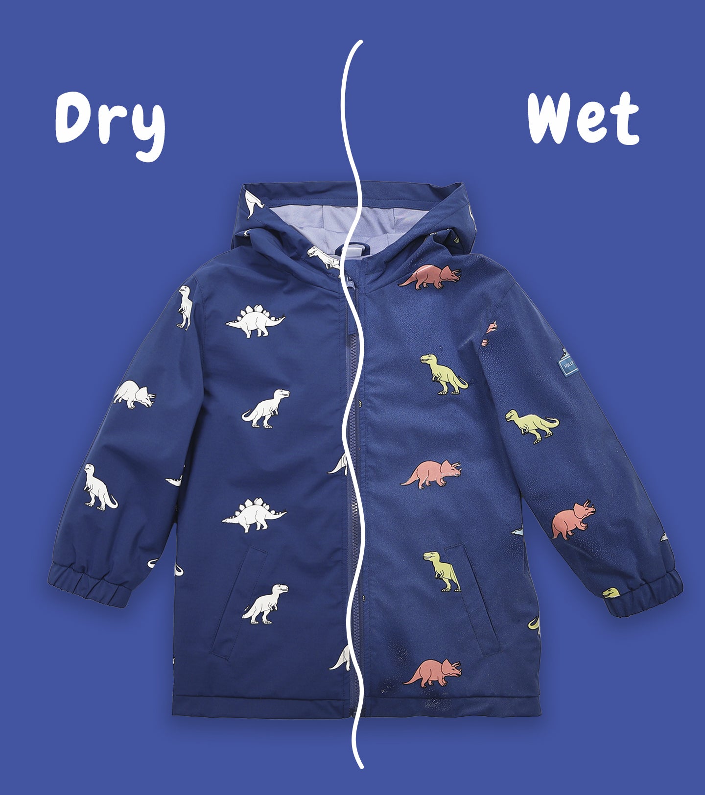 Color Changing Dinosaur Kids Raincoat Color Changing Dinosaur Kids Raincoat