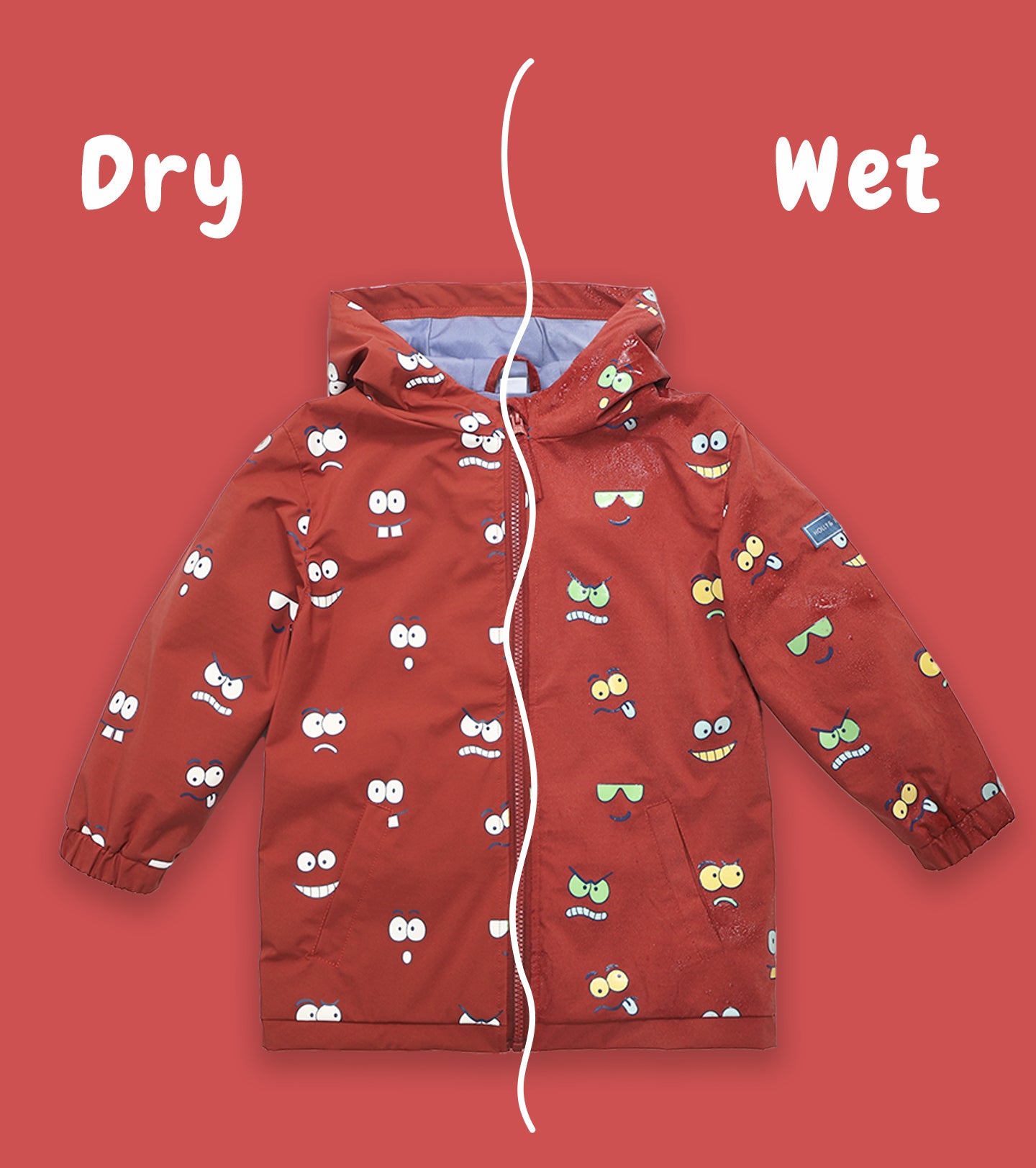 Eyes Color Changing Kids Raincoat Eyes Color Changing Kids Raincoat