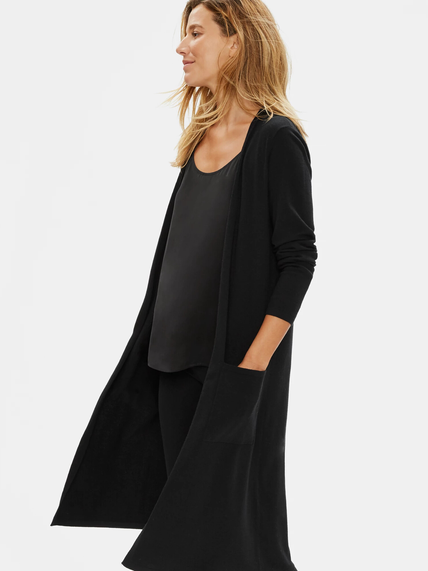 Luxe Merino Stretch Long Cardigan