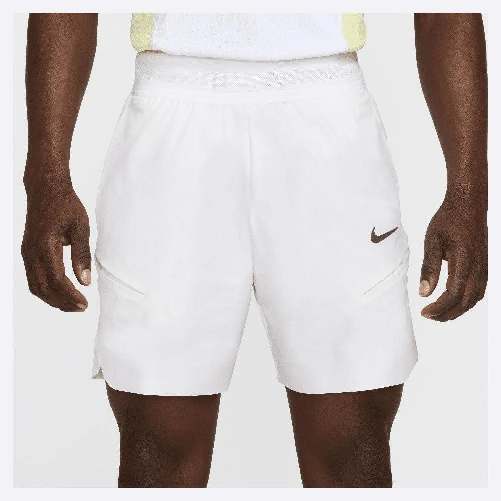 Men’s Melbourne Dri-Fit Slam Inch Tennis Shorts – White Men’s Melbourne Dri-Fit Slam Inch Tennis Shorts – White
