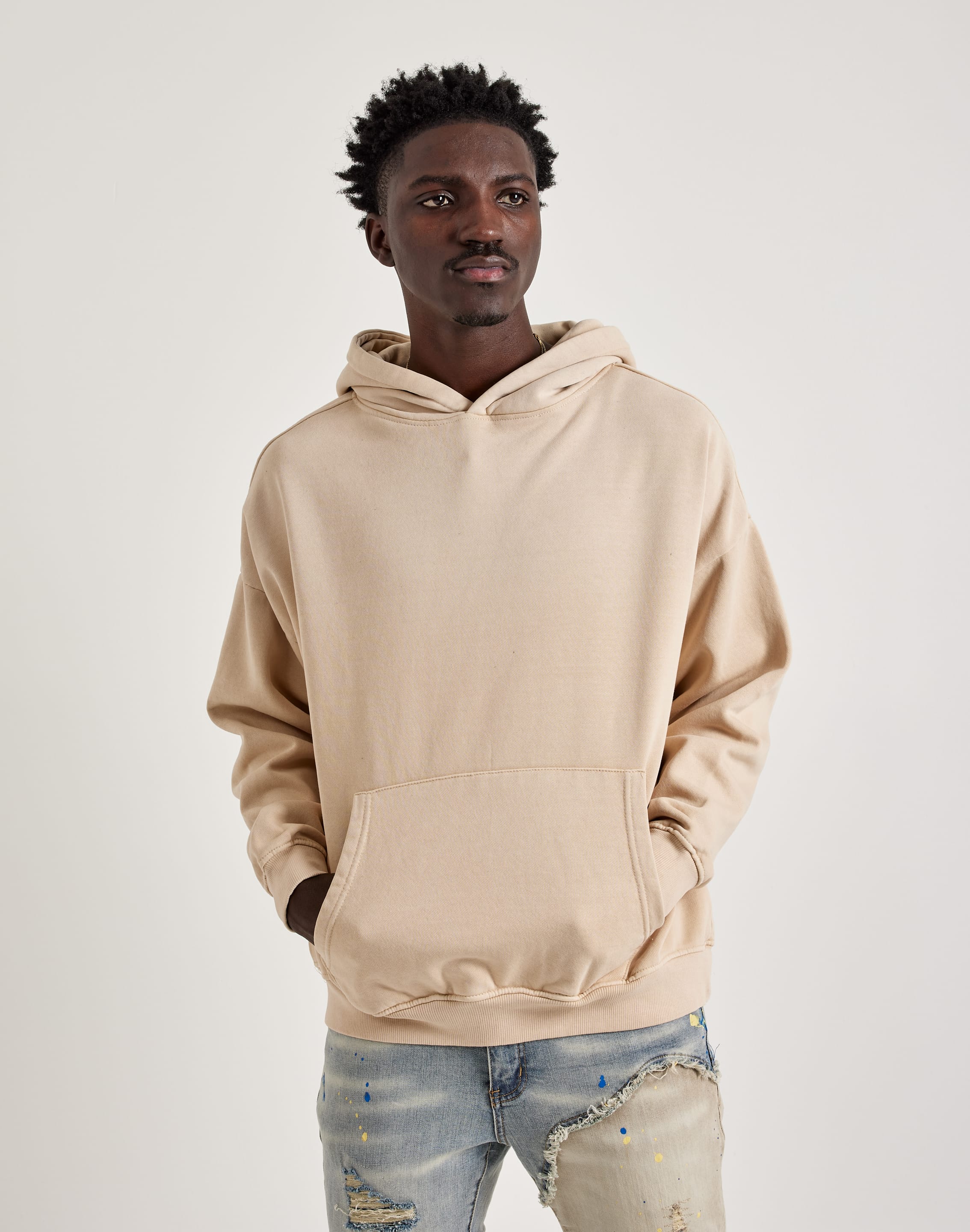 Gneiss Sun-Dried Wash Drop Shoulder Hoodie Gneiss Sun-Dried Wash Drop Shoulder Hoodie