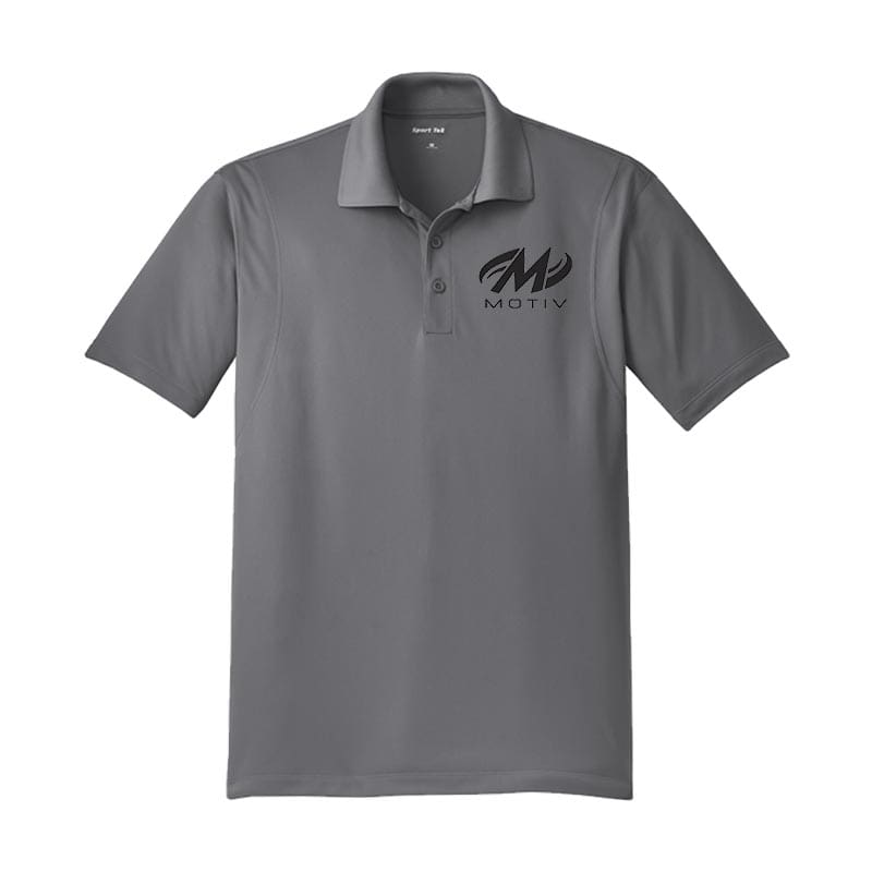 Motiv Mens Tall Sport-Tek Grey Concrete Polo Bowling Shirt Motiv Mens Tall Sport-Tek Grey Concrete Polo Bowling Shirt