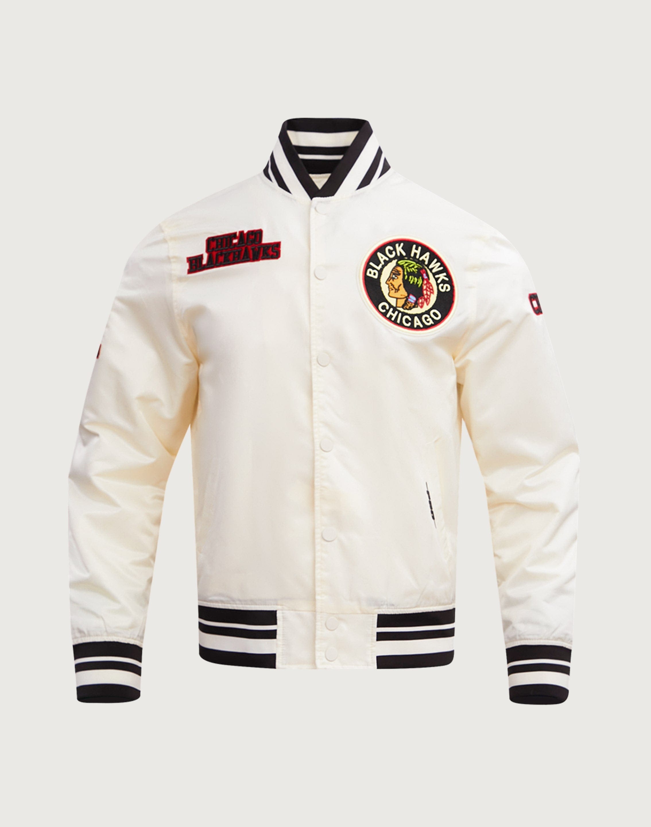 Pro Standard NHL Chicago Blackhawks Retro Classic Rib Satin Jacket