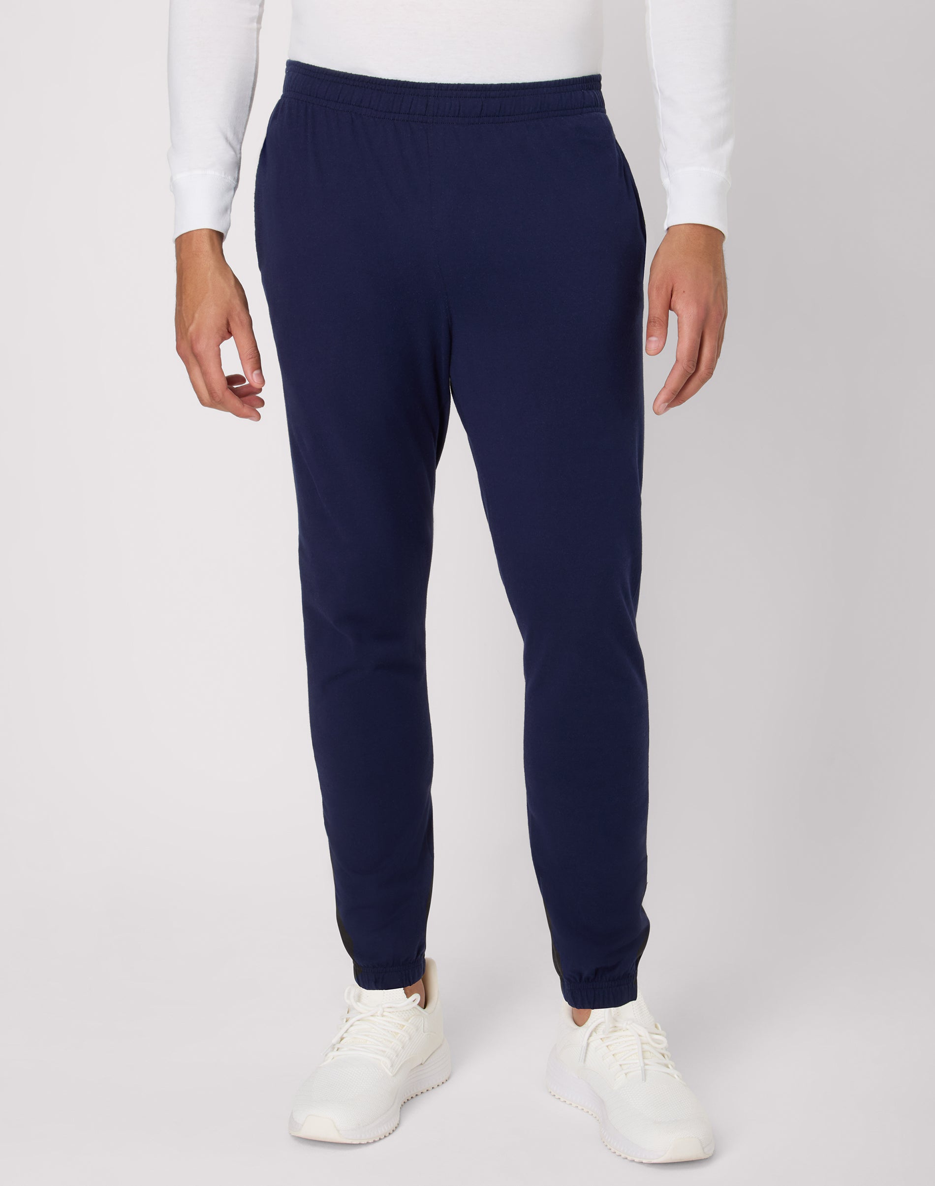 Hanes Men’s Knit Pant Jersey Joggers Athletic Navy