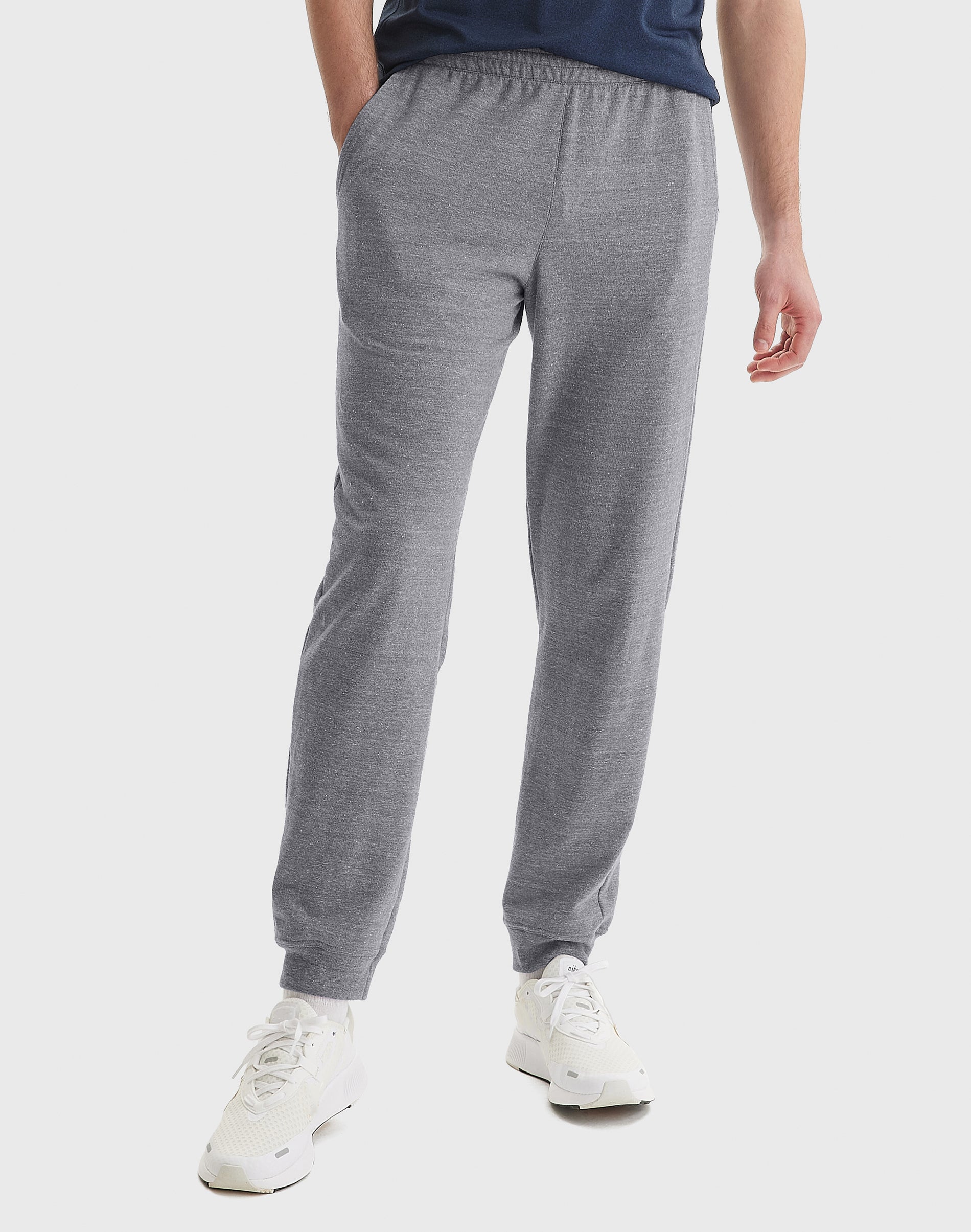 Hanes Originals Men’s French Terry Joggers with Pockets, .” Black Heather