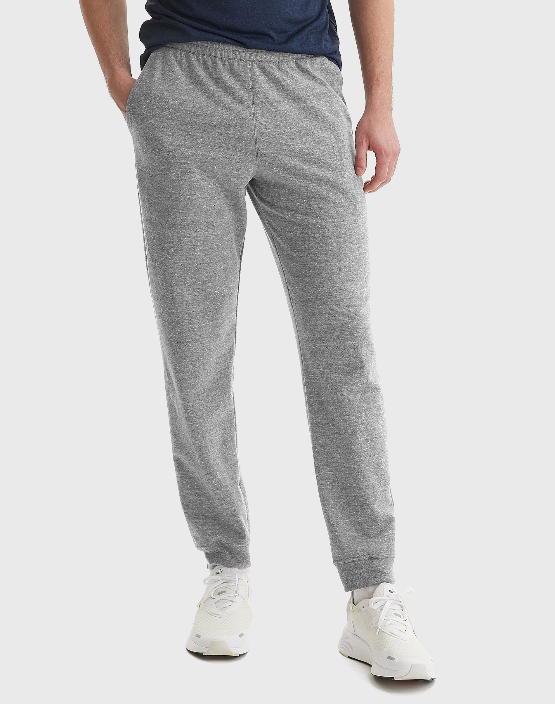 Hanes Originals Men’s French Terry Joggers with Pockets, .” Concrete Heather