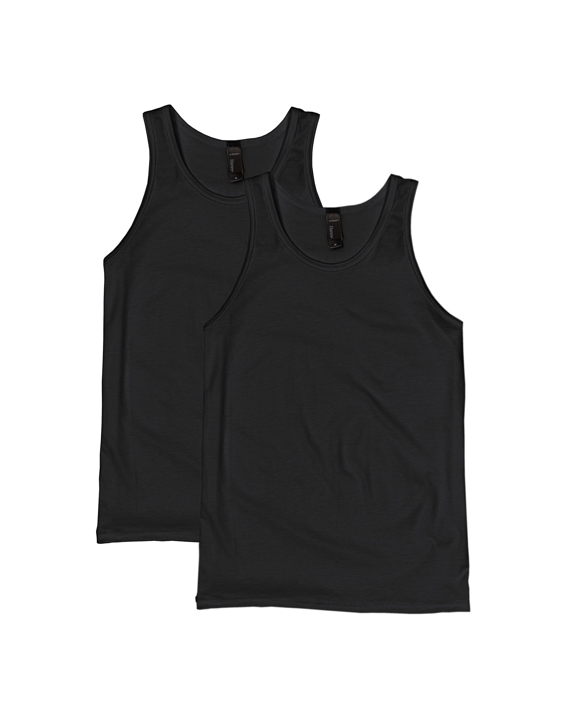 Hanes X-Temp Men’s Performance Tank Top, -Pack Black