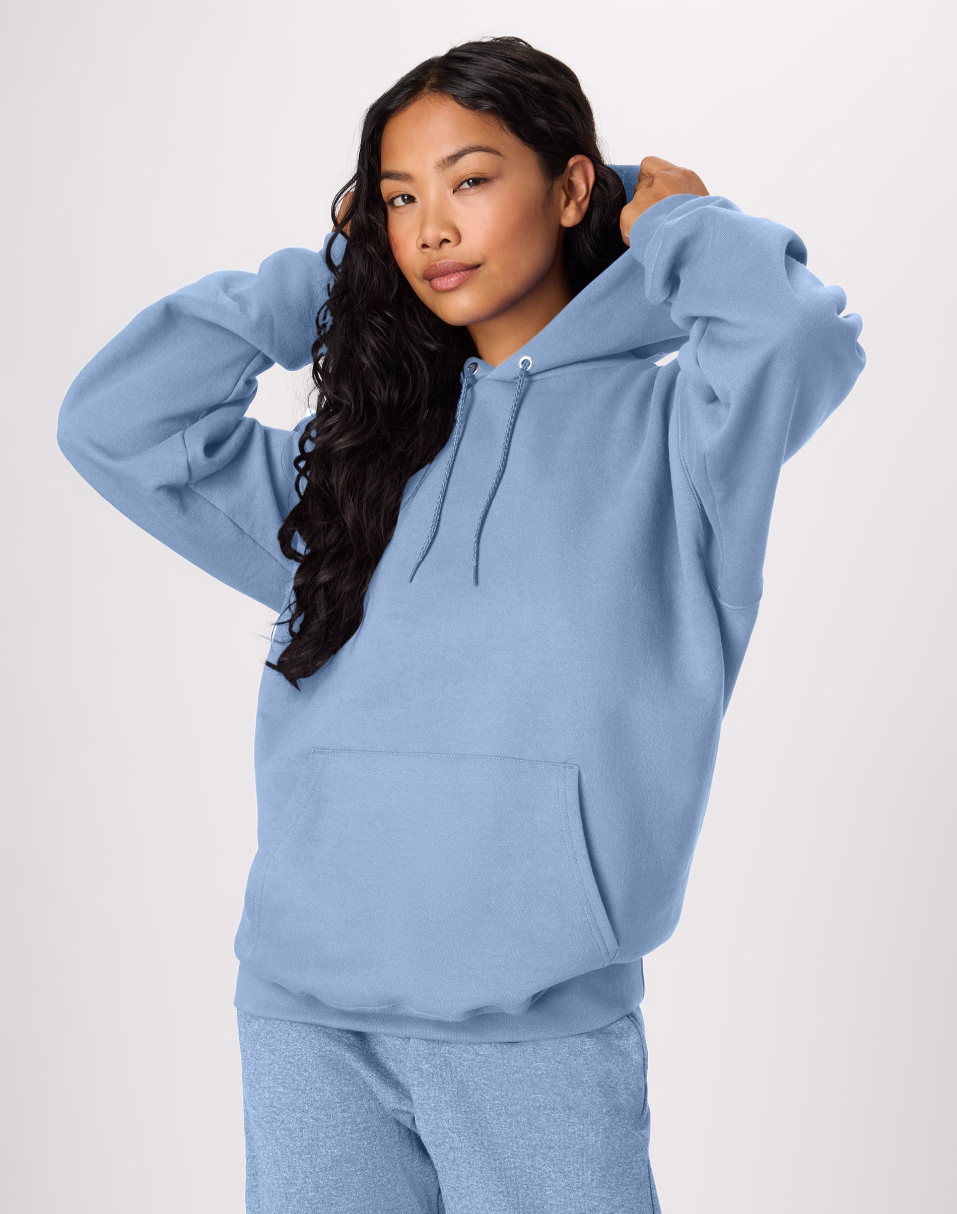 Hanes Ultimate Men’s Heavyweight Fleece Hoodie Light Blue Hanes Ultimate Men’s Heavyweight Fleece Hoodie Light Blue