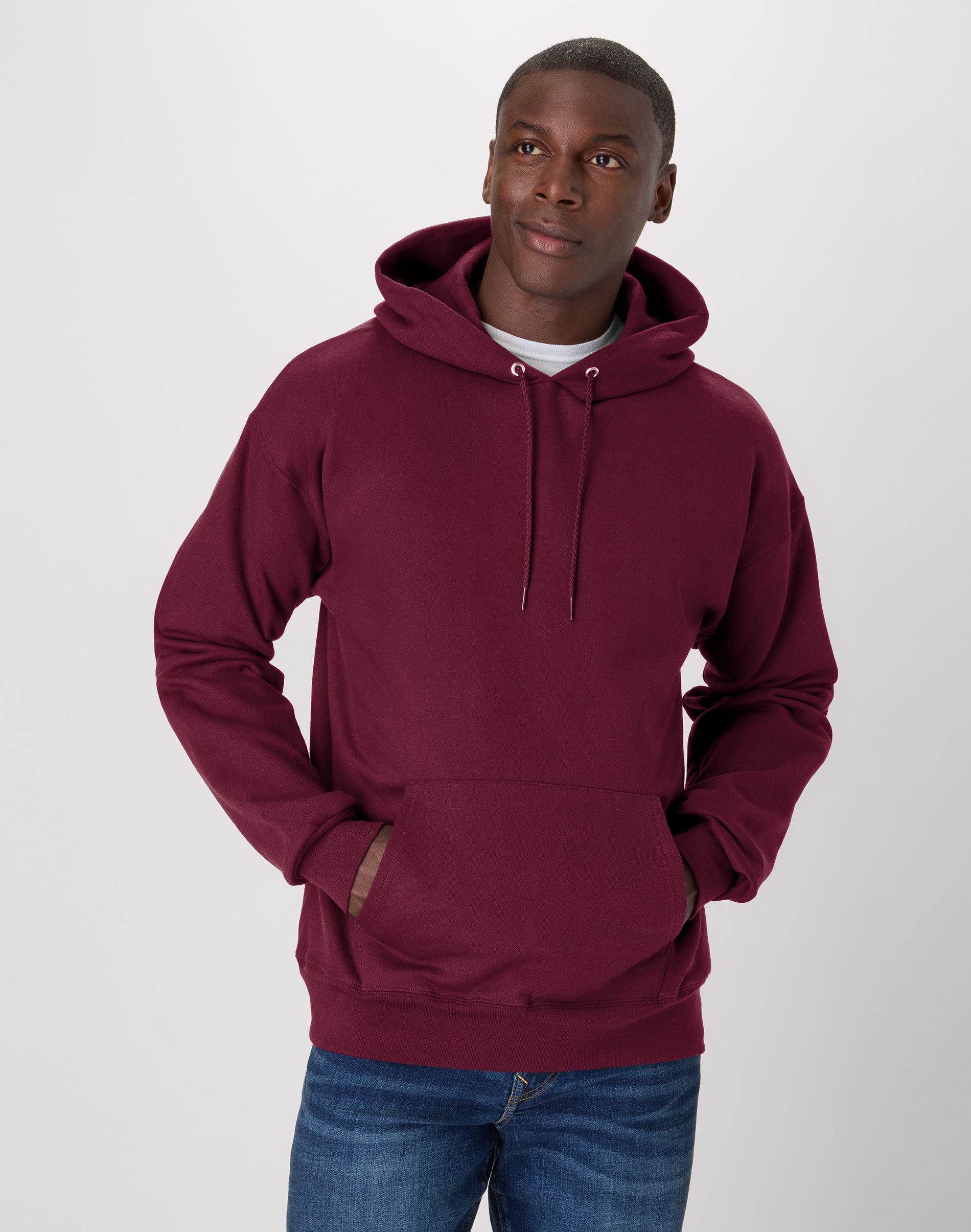 Hanes Ultimate Men’s Heavyweight Fleece Hoodie Maroon Hanes Ultimate Men’s Heavyweight Fleece Hoodie Maroon