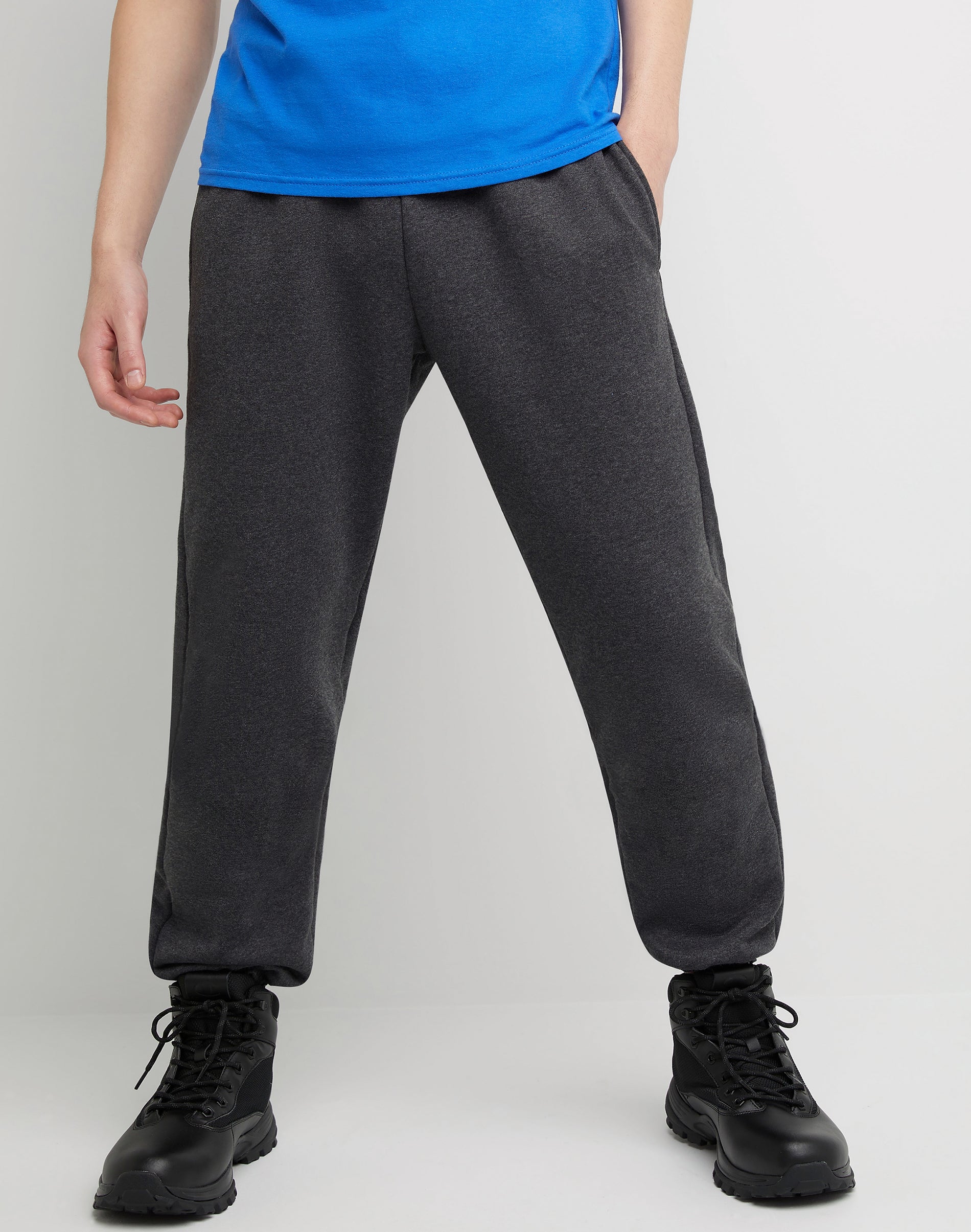 Hanes Sport Ultimate Men’s Fleece Joggers, ” Charcoal Heather Hanes Sport Ultimate Men’s Fleece Joggers, ” Charcoal Heather