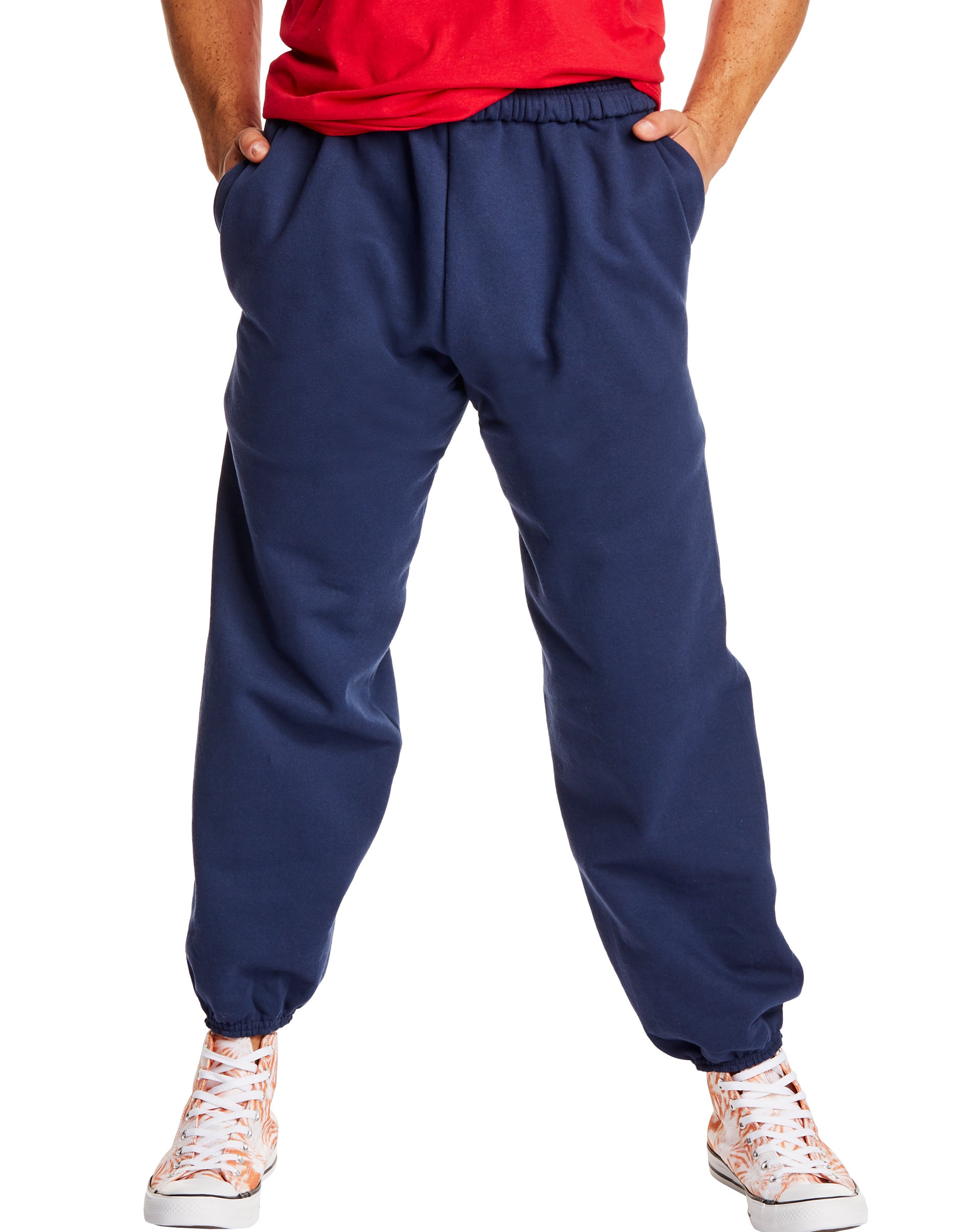 Hanes Sport Ultimate Men’s Fleece Joggers, ” Navy