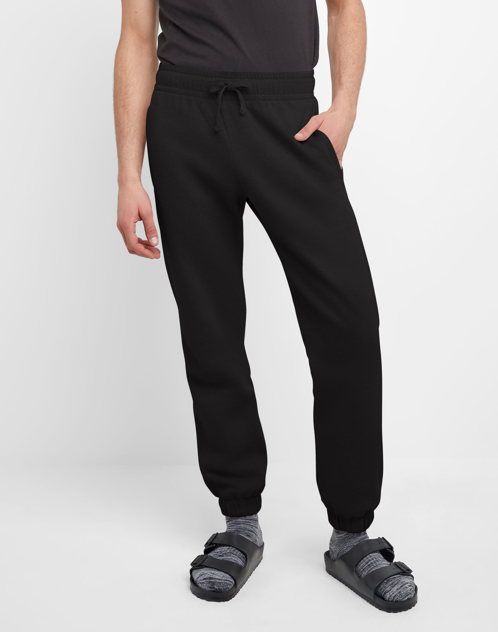 Hanes Originals Men’s Fleece Joggers, .” Black
