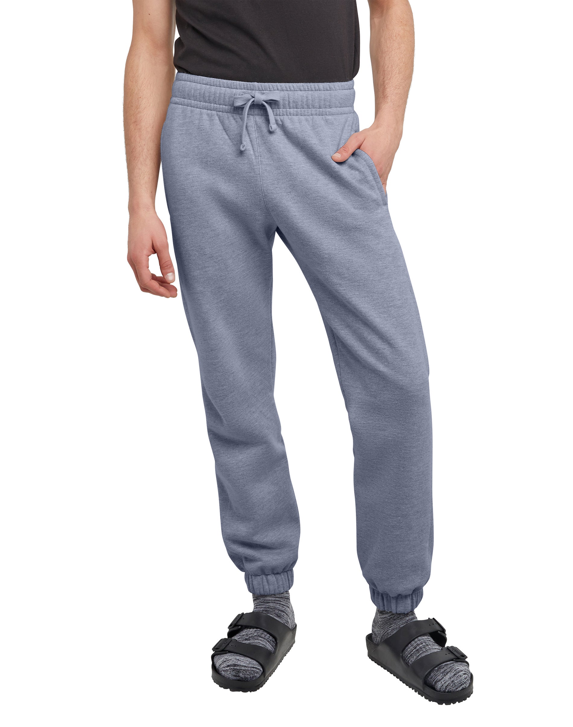 Hanes Originals Men’s Fleece Joggers, .” Navy Heather