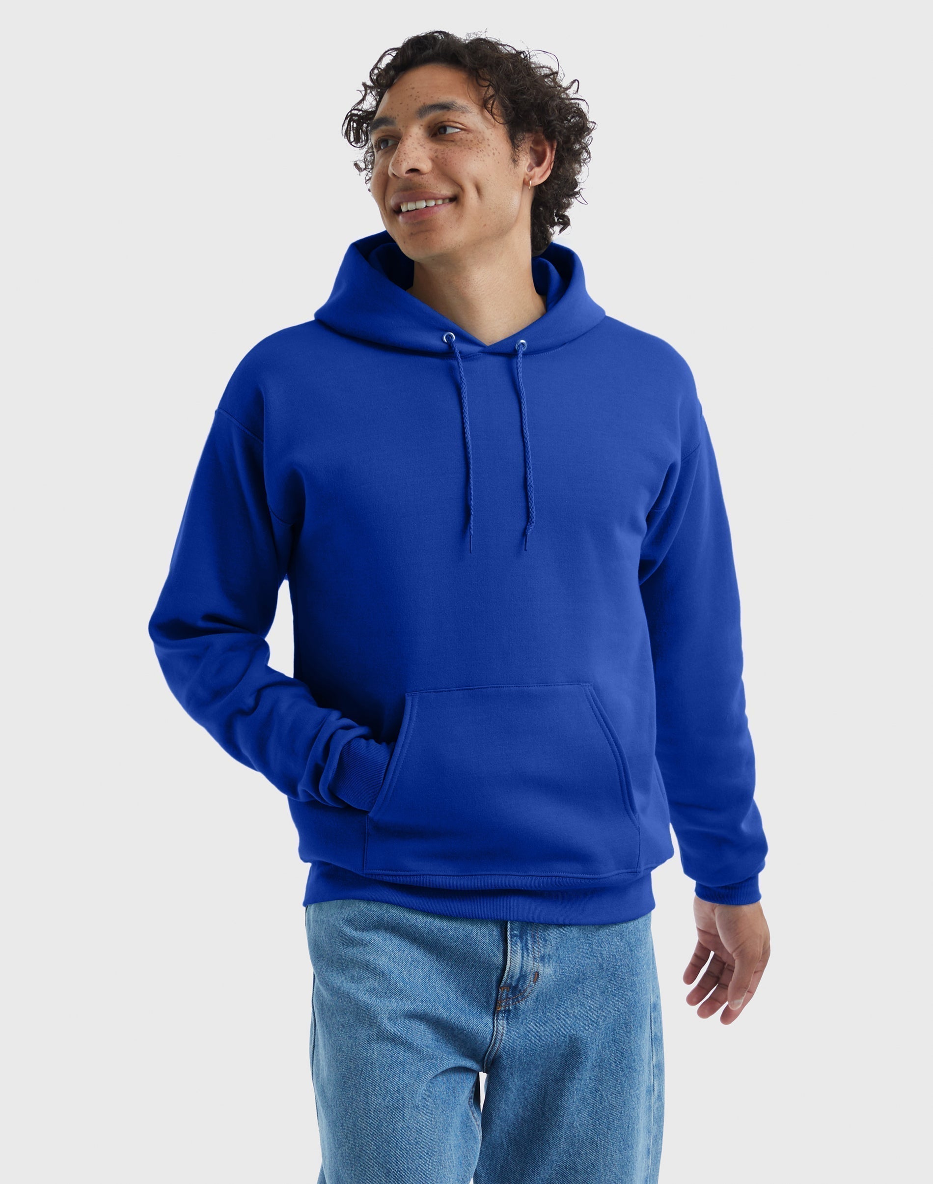 Hanes EcoSmart Men’s Fleece Hoodie Big & Tall Sizes Available Deep Royal